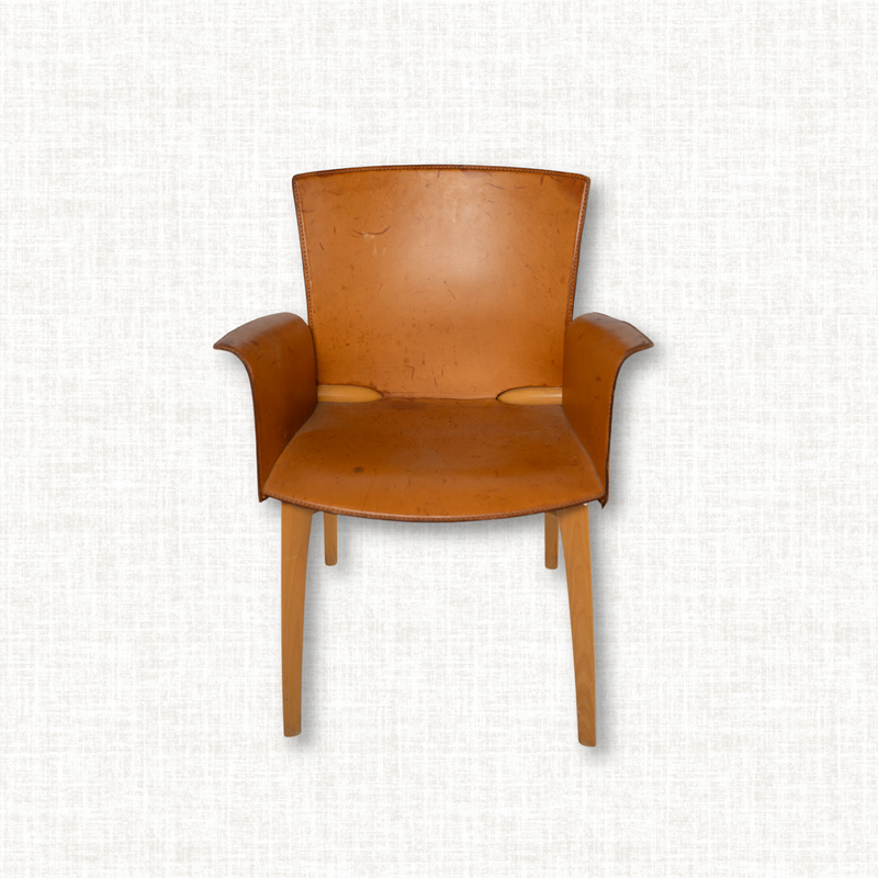 Leather Armchairs by Mario Bellini for Cassina (Set of 2)