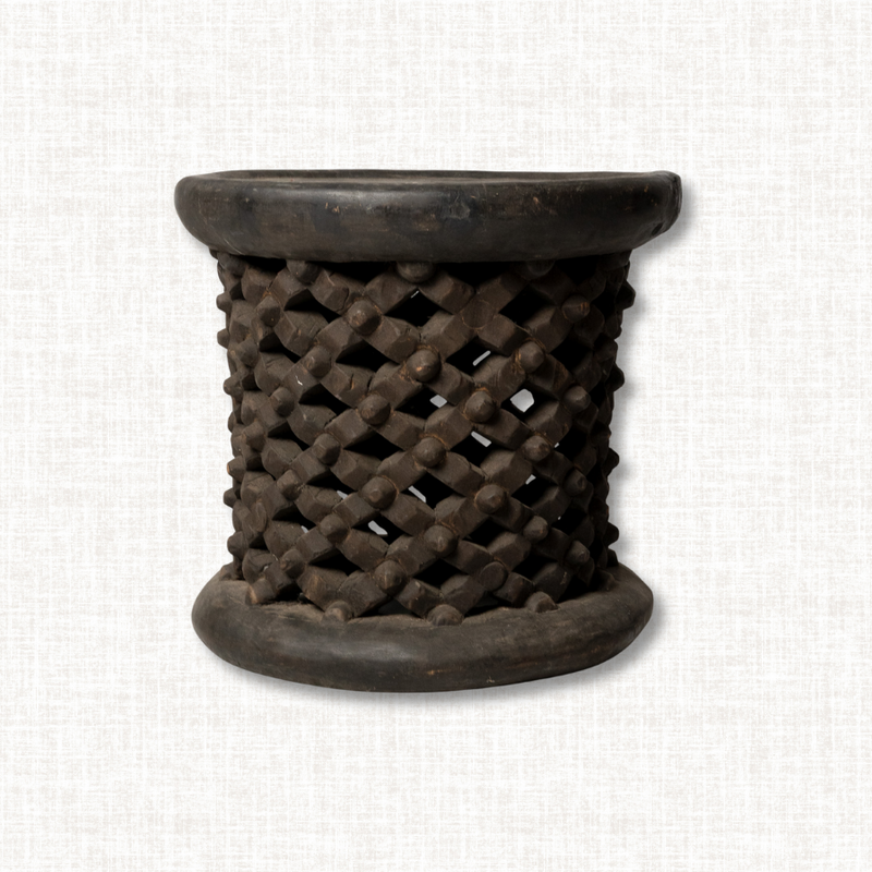 Bamileke African Spider Stool