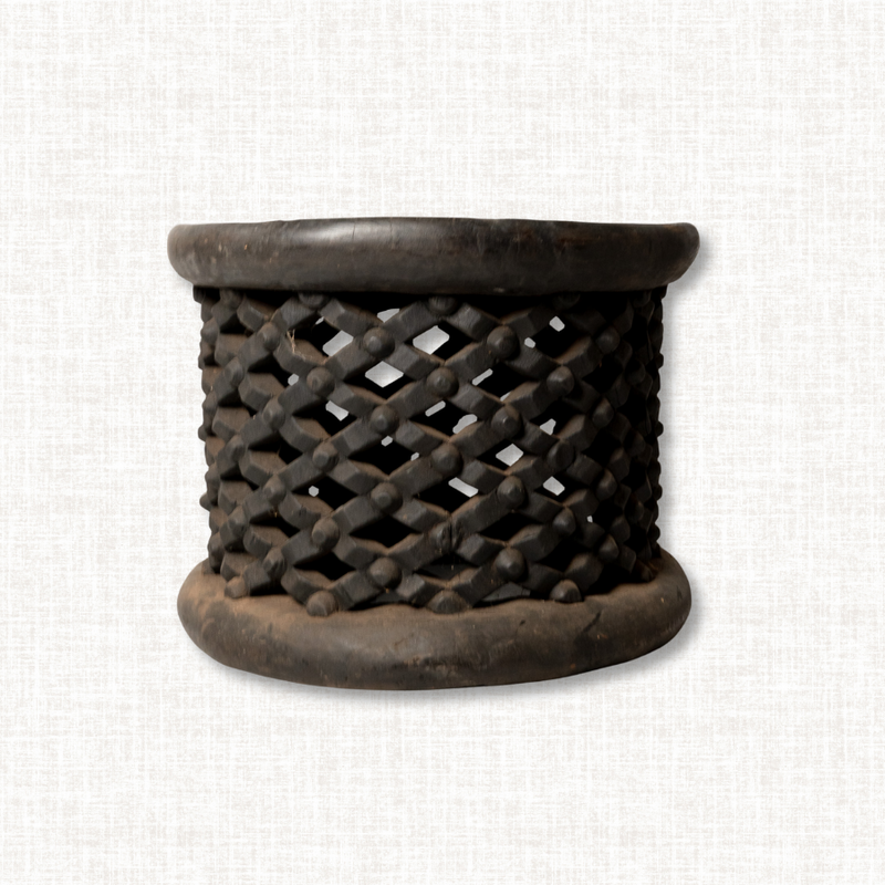 Bamileke African Spider Stool