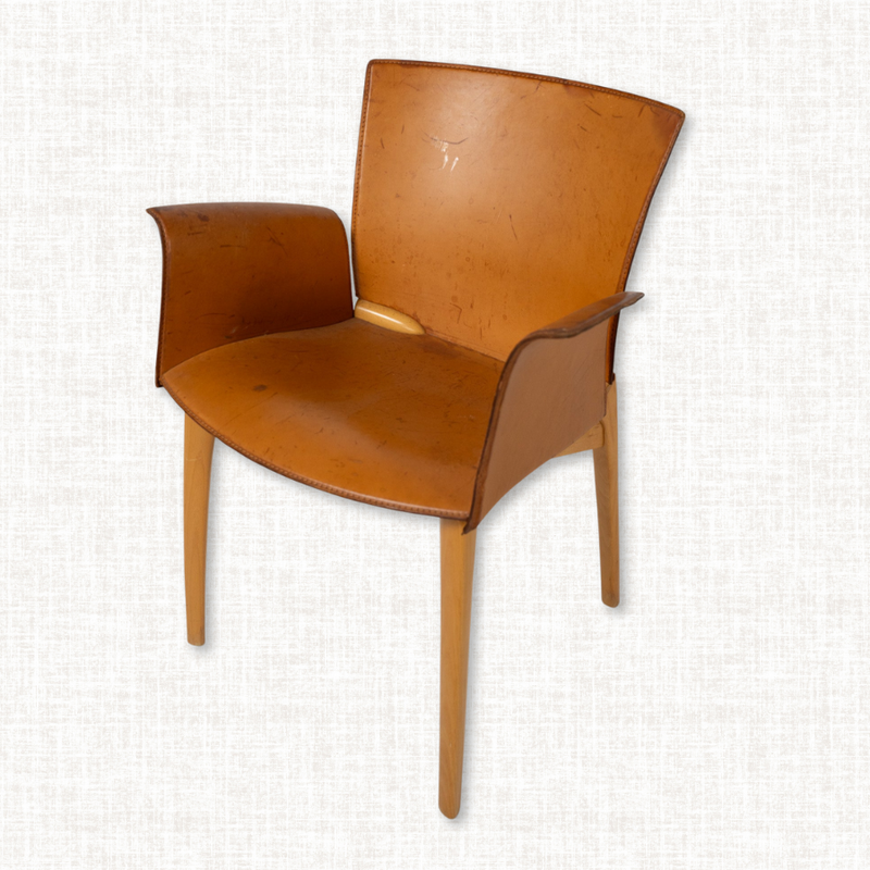 Leather Armchairs by Mario Bellini for Cassina (Set of 2)