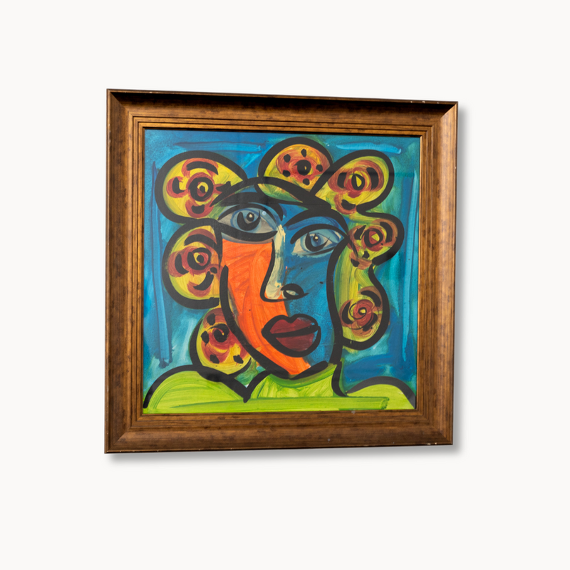 "Visionary Bloom" Abstract Portrait by Peter Keil