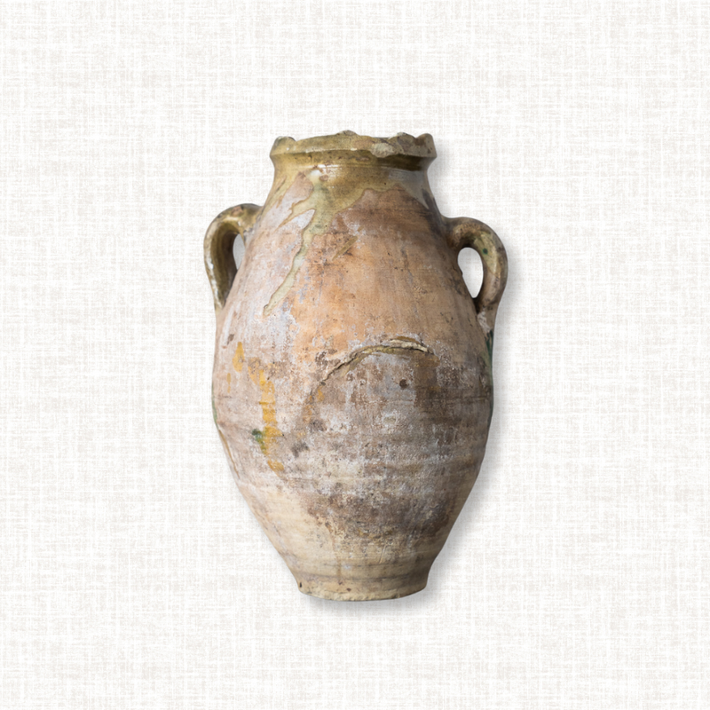 Weathered Wide-Bellied Harvest Pot No. 3