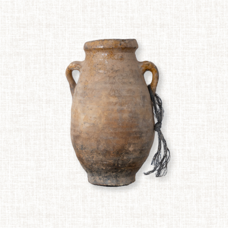 Weathered Wide-Bellied Harvest Pot No. 4