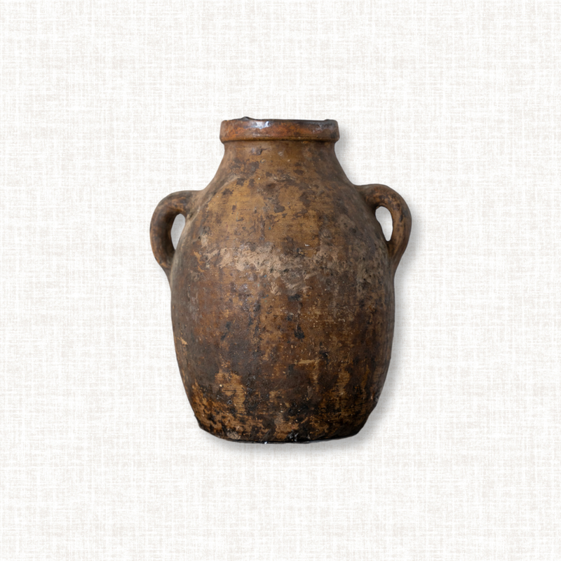 Weathered Wide-Bellied Harvest Pot No. 5