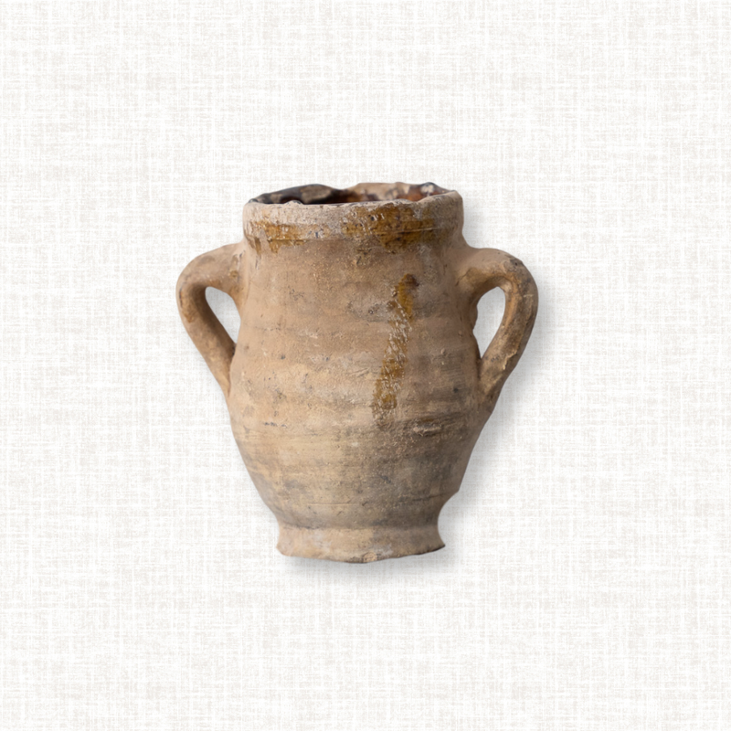 Weathered Wide-Bellied Harvest Pot No. 6