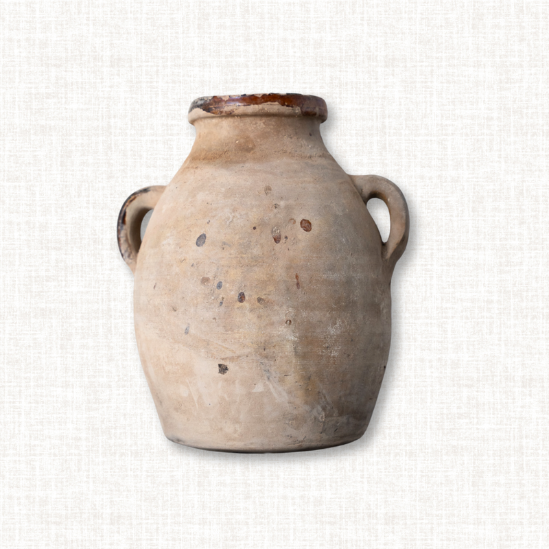 Weathered Wide-Bellied Harvest Pot No. 7