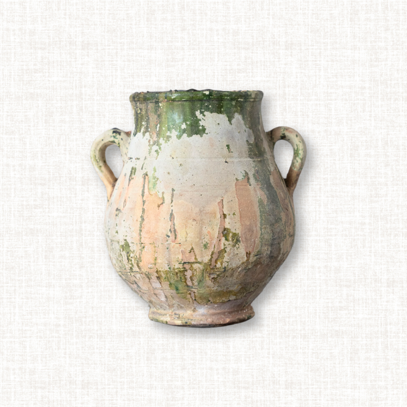 Weathered Wide-Bellied Harvest Pot No. 12