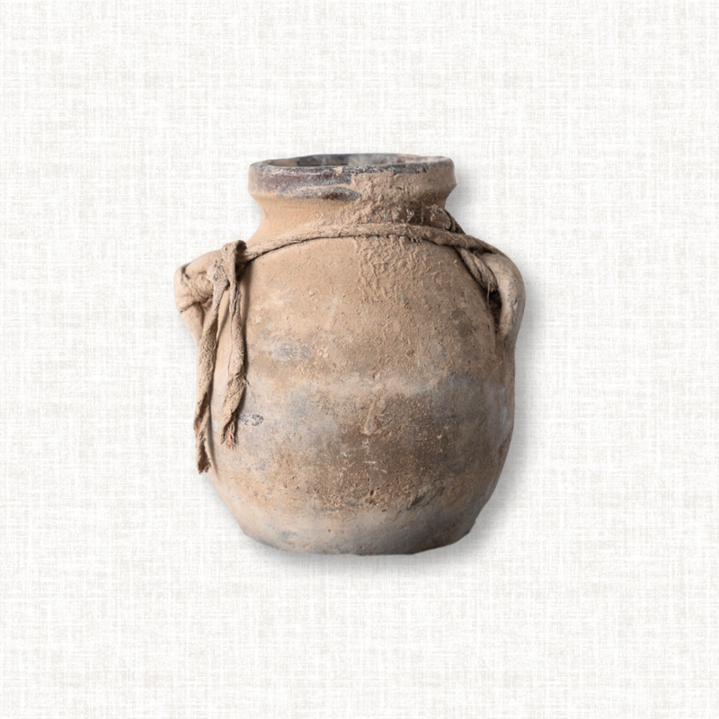 Weathered Wide-Bellied Harvest Pot No. 13