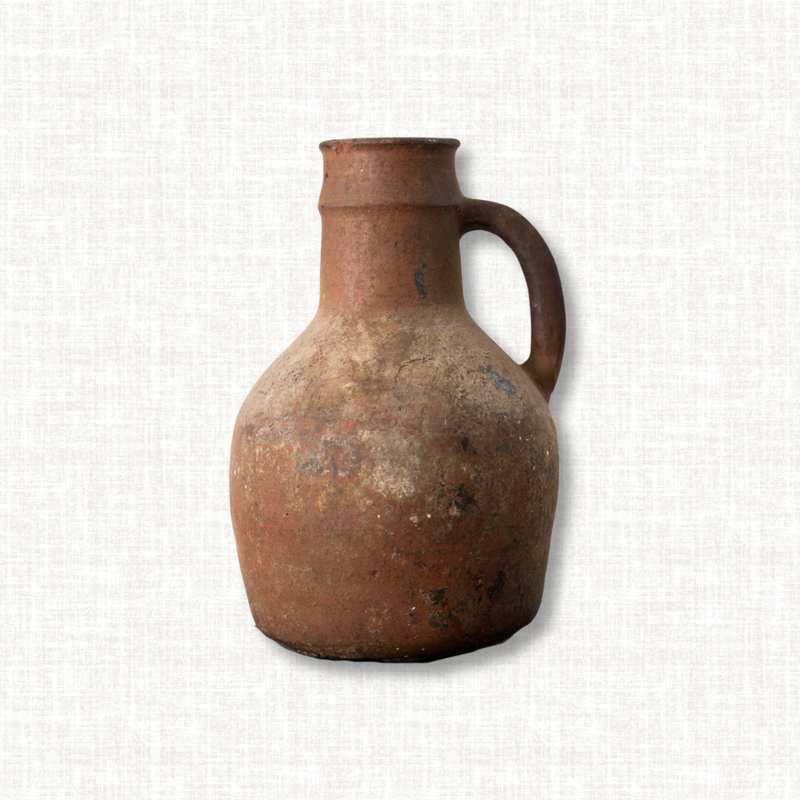 Weathered Wide-Bellied Harvest Pot No. 15