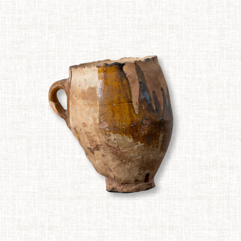 Weathered Wide-Bellied Harvest Pot No. 16