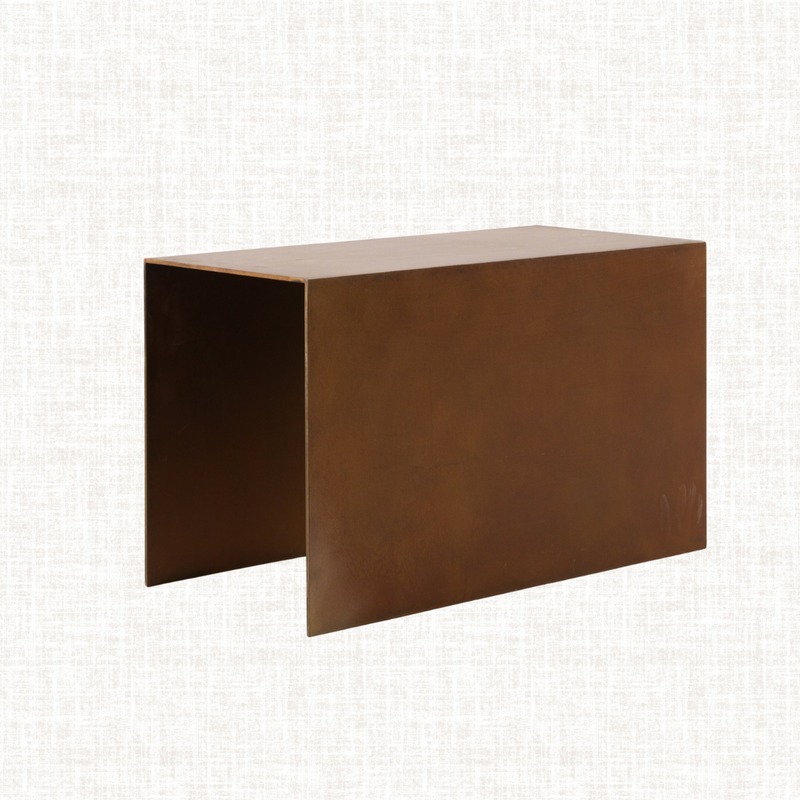 Custom Metal Waterfall Side Table