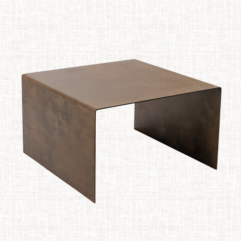 Custom Metal Waterfall Coffee Table