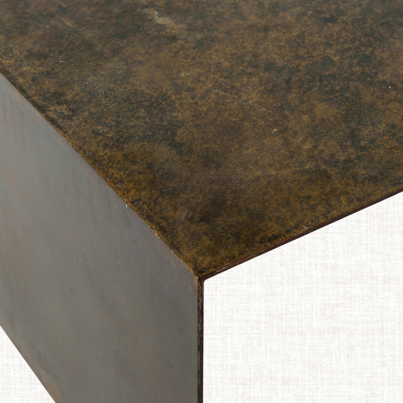 Custom Metal Waterfall Coffee Table