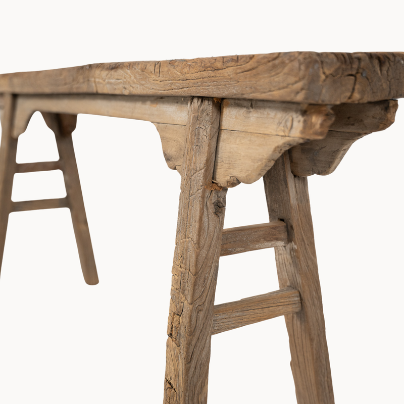 Decorative Arched Wooden Bench
