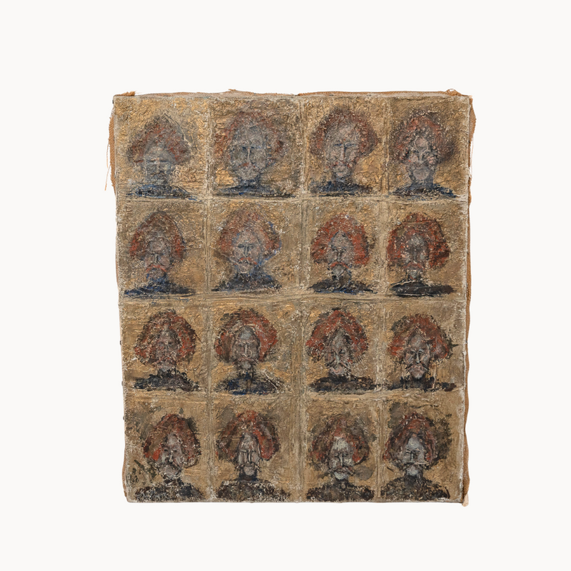 Grid of Faces Painting