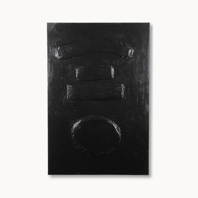 "Resurfacing Dot" Abstract Painting by Brandon Kerr