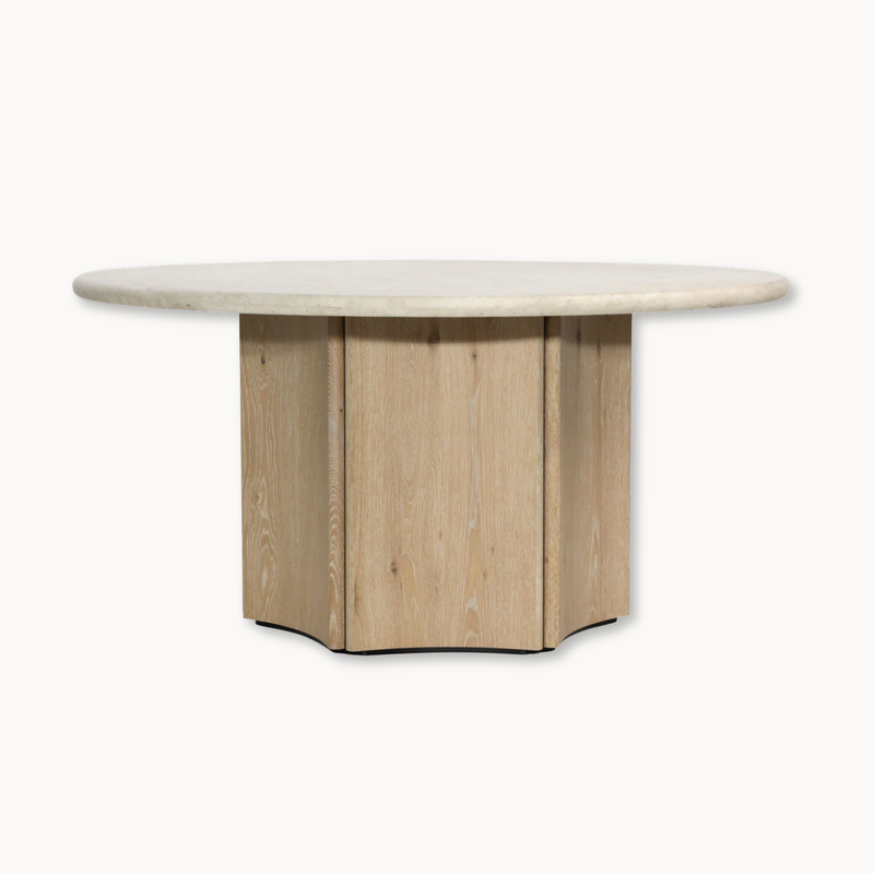 Oja Round Dining Table - Natural