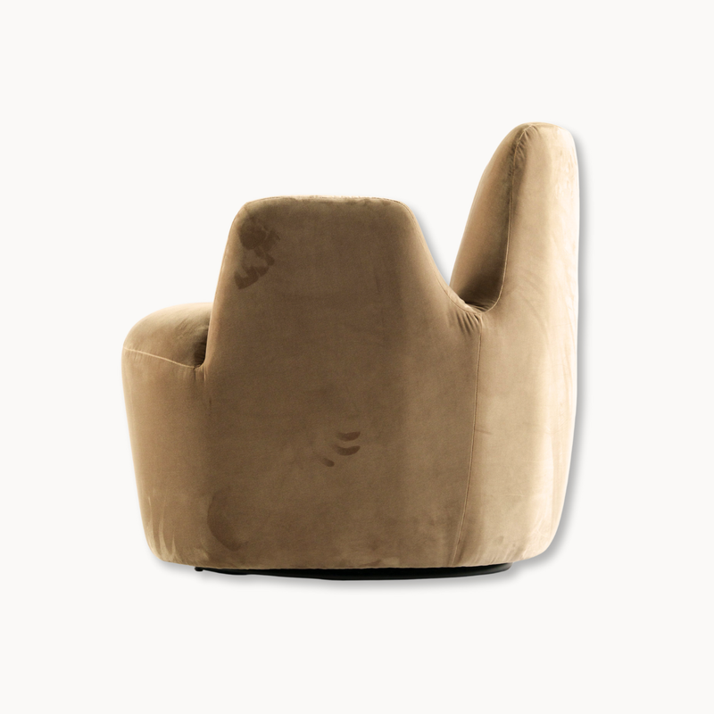 Velvet Olive Swivel Chair