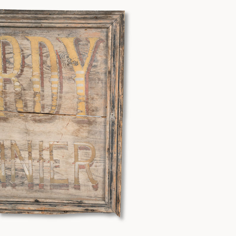 Vintage Pelardy Mercantile Sign