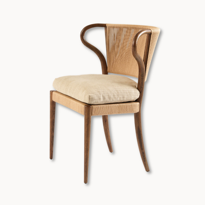Amira Armless Dining Chair - Laine Natural