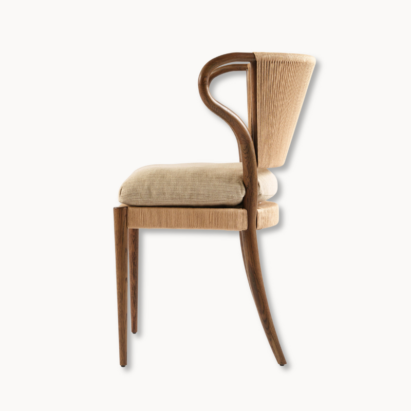 Amira Armless Dining Chair - Laine Natural