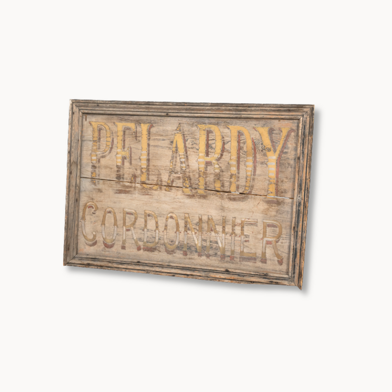 Vintage Pelardy Mercantile Sign