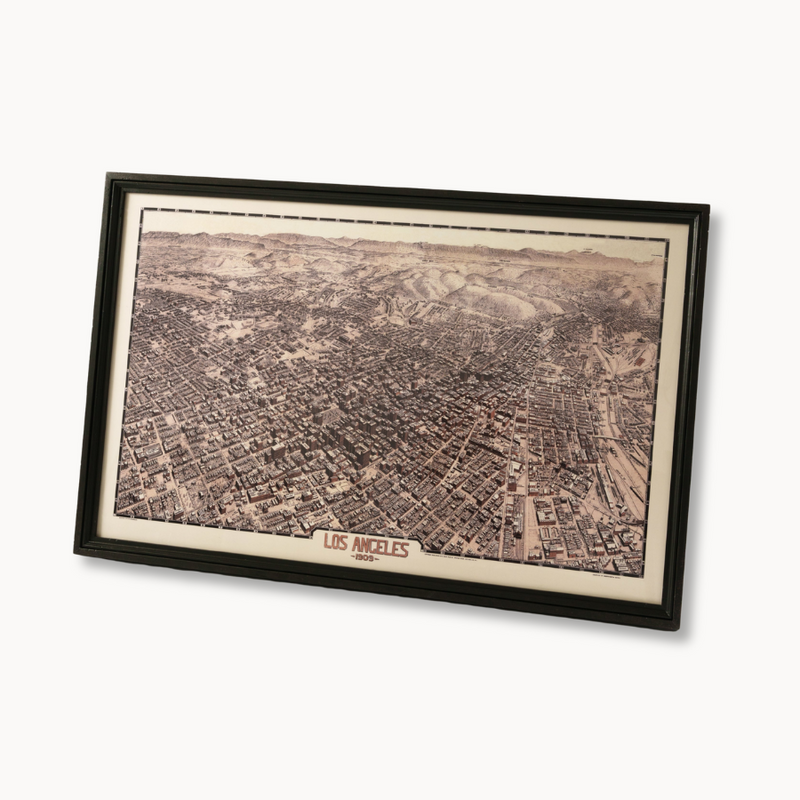 Framed Vintage Map Print