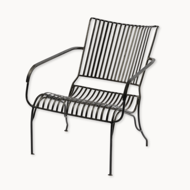 Outdoor Metal Slat Chair