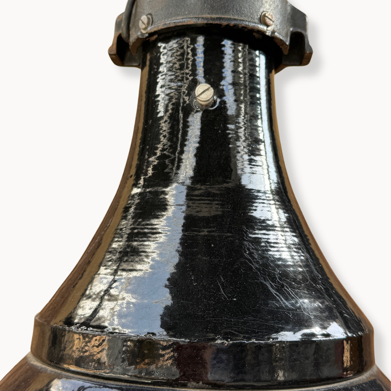 Industrial Bauhaus Black Enamel Light