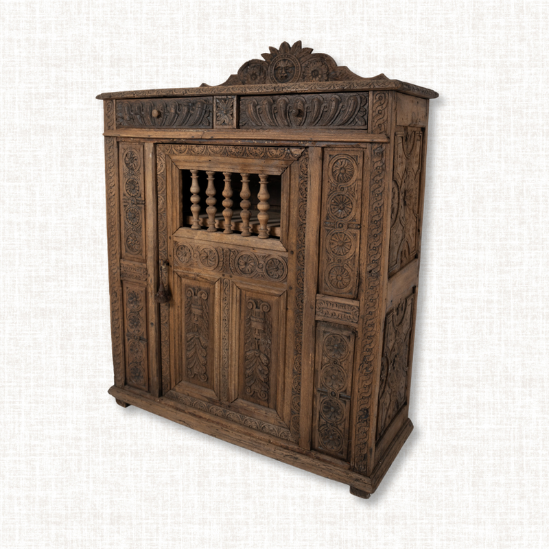 Indian Carved Cabinet