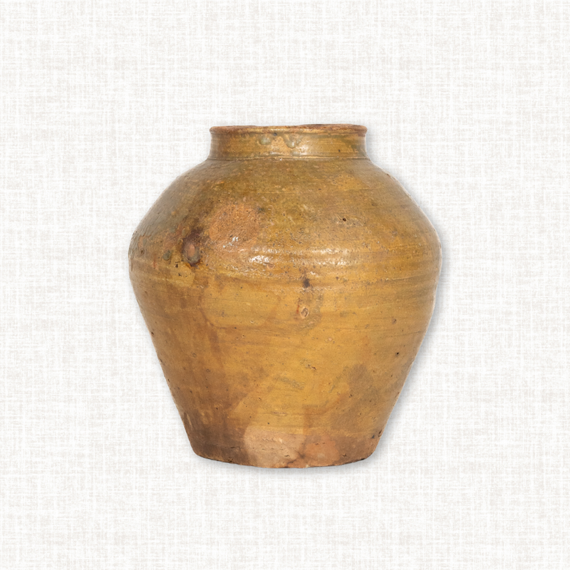 Mustard Glazed Vase