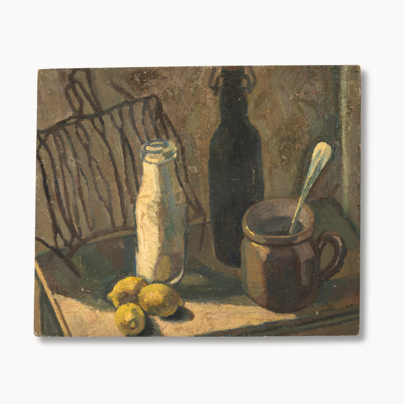 "Milk & Tea" Still Life Painting