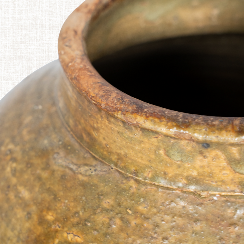 Mustard Glazed Vase
