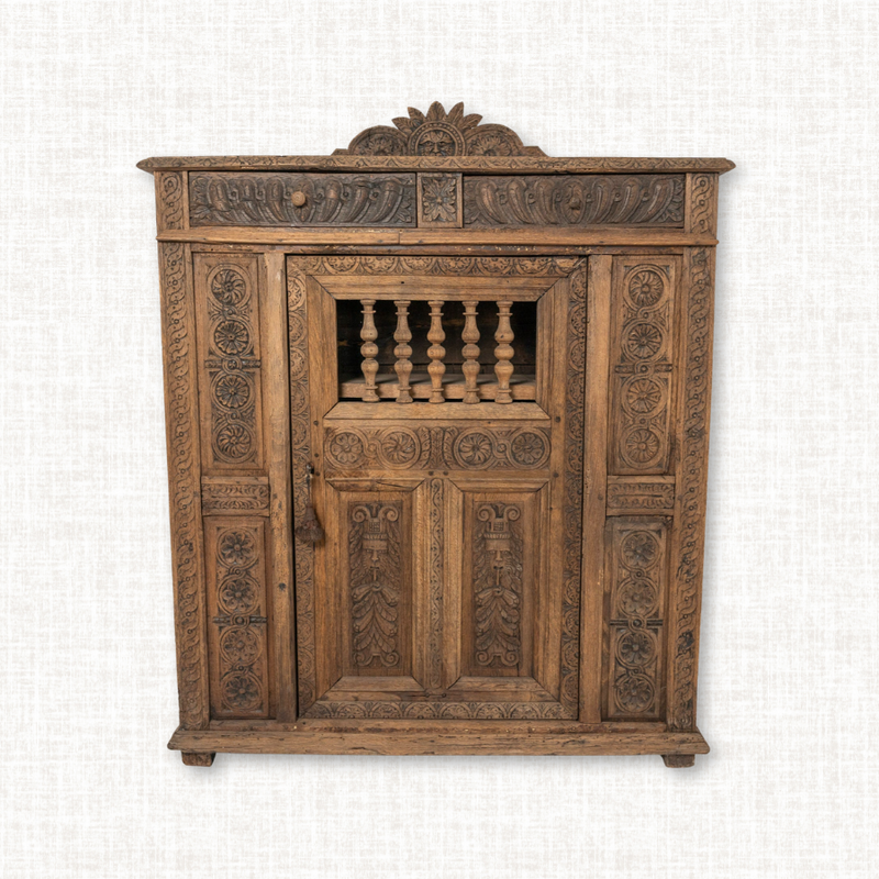 Indian Carved Cabinet