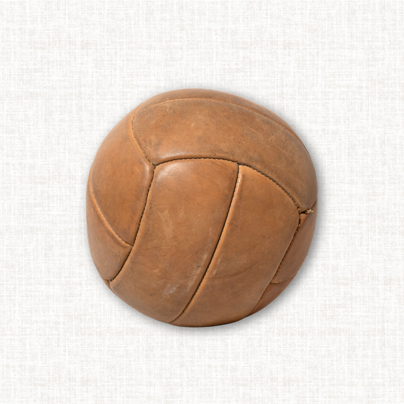 Vintage Leather Medicine Ball