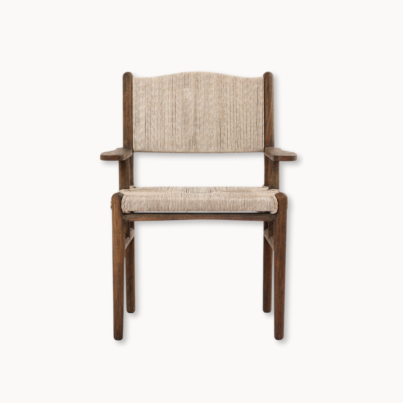 Mackenna Outdoor Dining Armchair - Vintage White