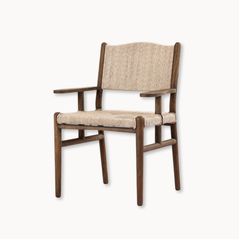 Mackenna Outdoor Dining Armchair - Vintage White