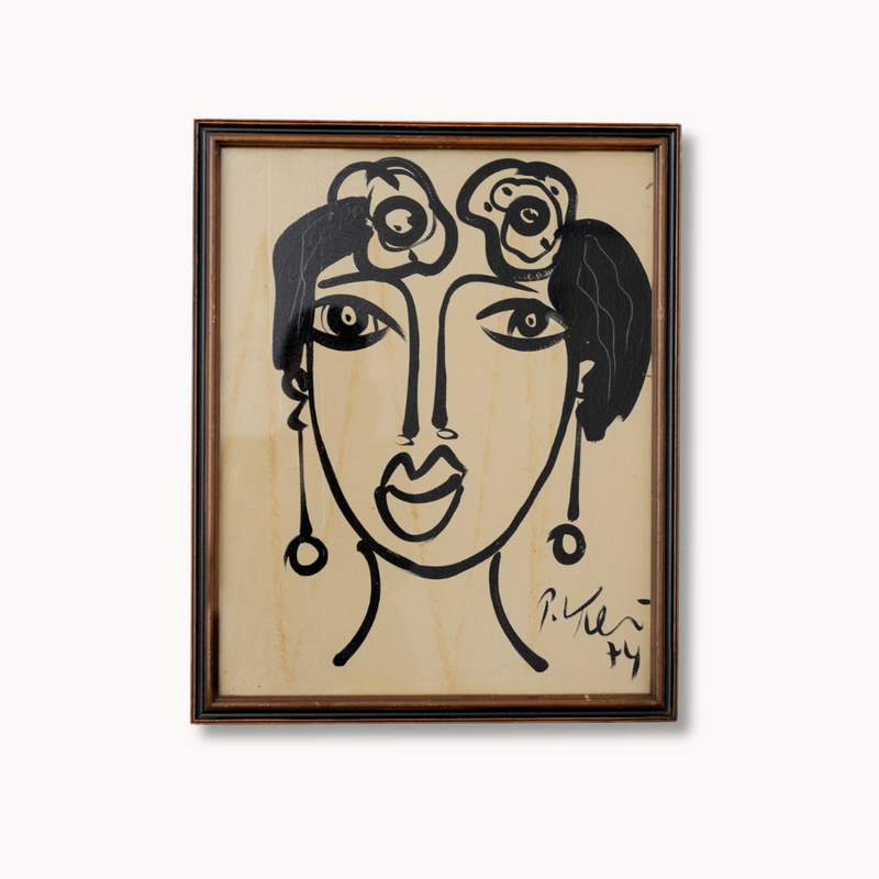 "All Done Up" Abstract Portrait by Peter Keil