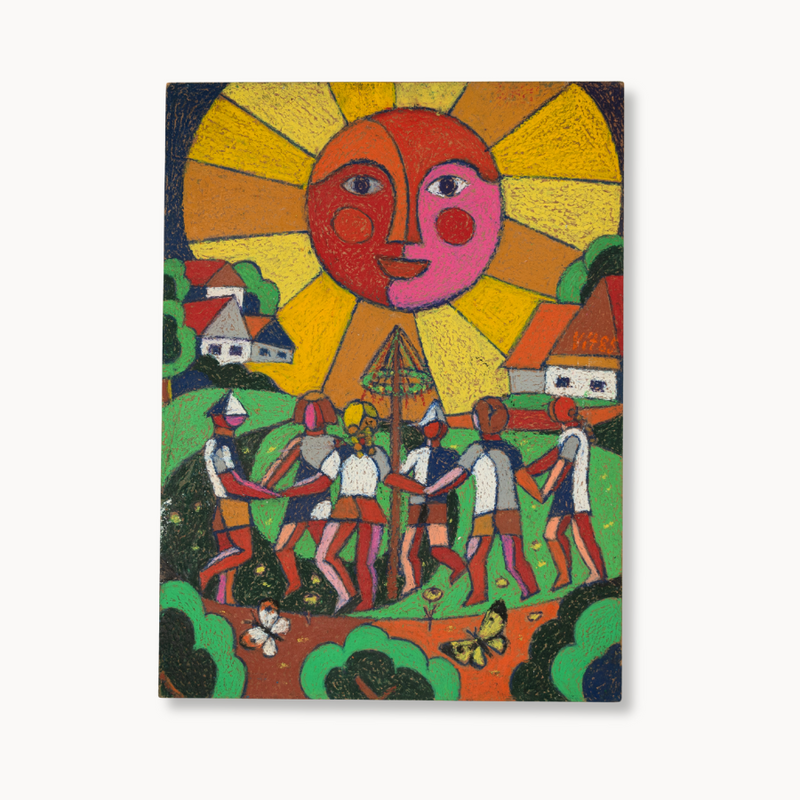 "Ring Around the Rosie" Primitivism Piece by Vitek