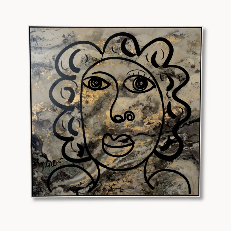 "Face of Marble" Abstract Portrait by Peter Keil