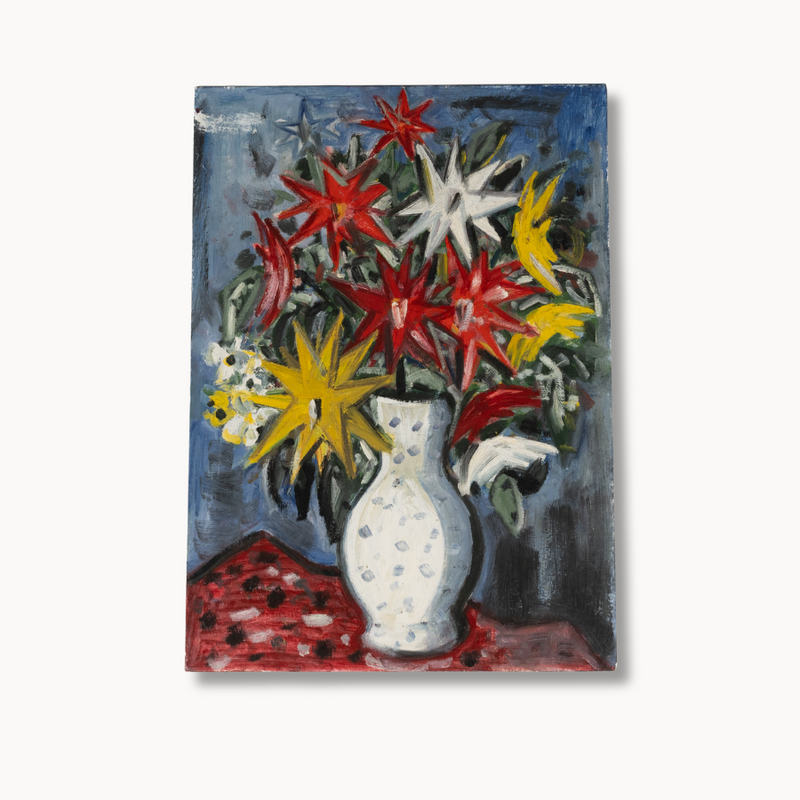 "A Spark of Blue Spring" Primitivism Piece by Vitek