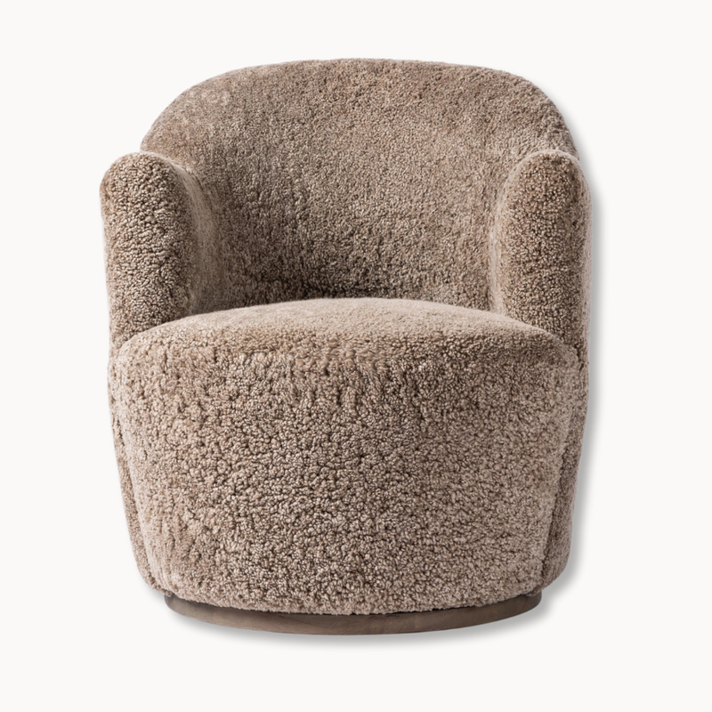 Korbin Swivel Chair - Distressed Natural