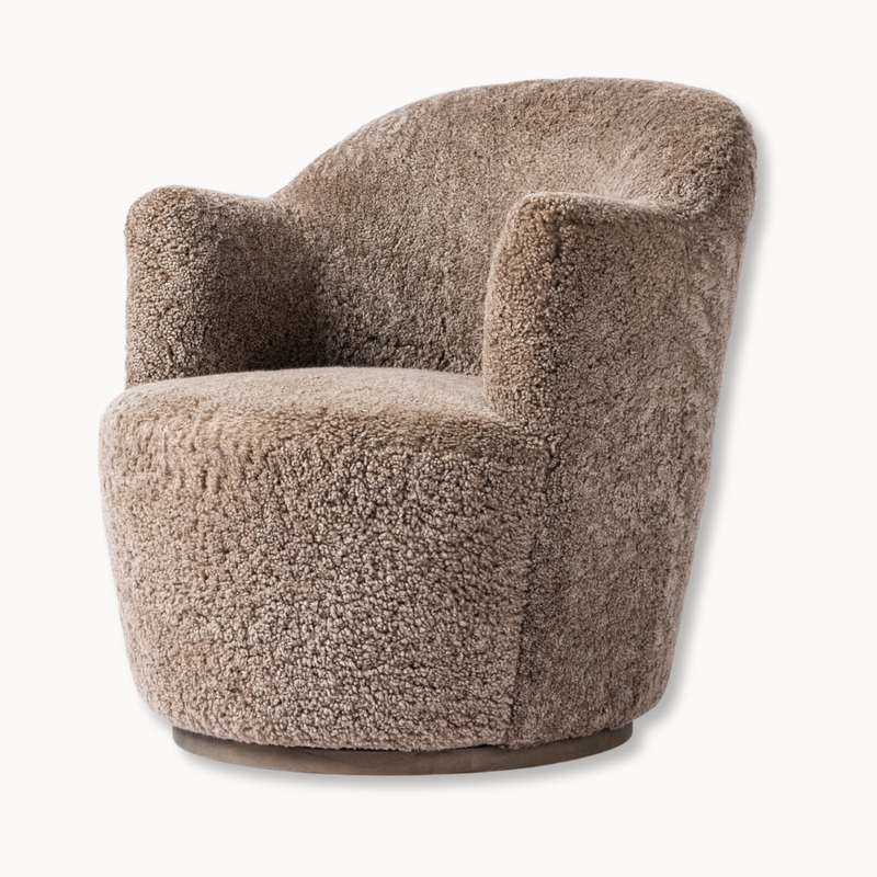 Korbin Swivel Chair - Distressed Natural