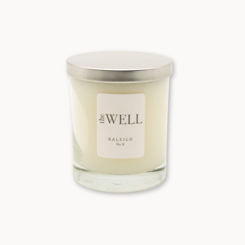 The Well Raleigh No. 8 Clear Candle
