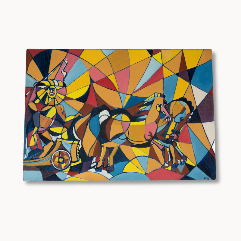 "Circus Colors" Primitivism Piece by Vitek