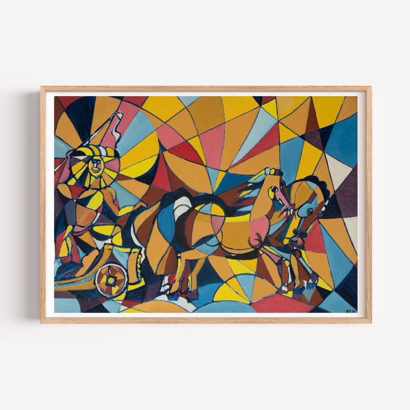 "Circus Colors" Primitivism Piece by Vitek