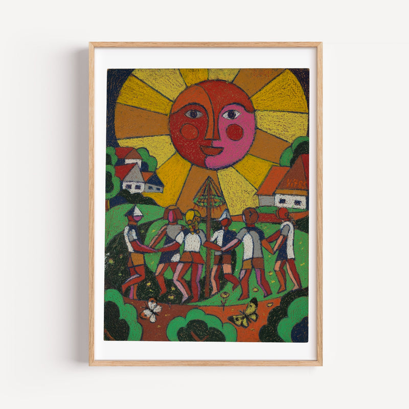 "Ring Around the Rosie" Primitivism Piece by Vitek