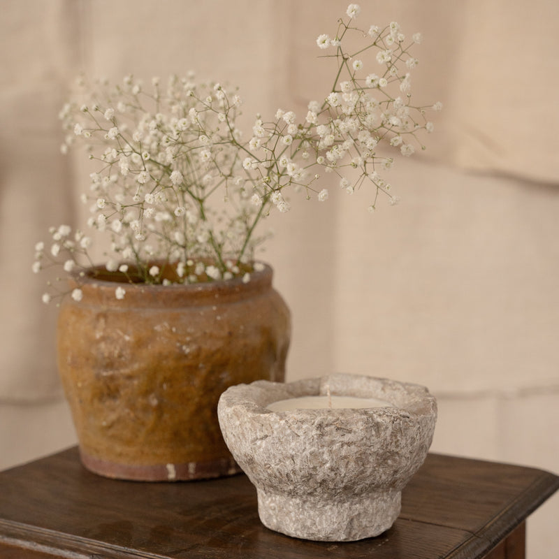 Decorative Mustard Glazed Pot