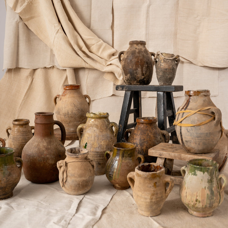 Weathered Wide-Bellied Harvest Pot No. 1