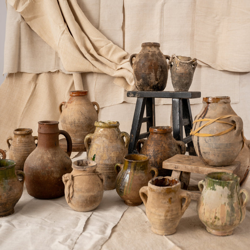 Weathered Wide-Bellied Harvest Pot No. 2